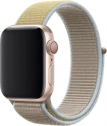 Curea pentru Apple Watch 42-44mm din textil Gri-Neon 