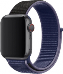 Curea pentru Apple Watch 42-44mm din textil Mov cu margini Mov-Deschis 