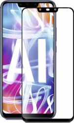 Folie de sticla FULL GLUE pentru Huawei MATE 20 Lite GloMax 5D Negru lipici pe toata suprafata 