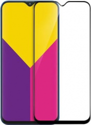 Folie de sticla FULL GLUE pentru Samsung Galaxy A10 GloMax 5D Negru lipici pe toata suprafata 