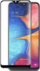 Folie de sticla FULL GLUE pentru Samsung Galaxy A20e GloMax 5D Negru lipici pe toata suprafata 