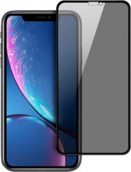 Folie de sticla privancy 5D pentru Apple iPhone XR Privacy Glass GloMax folie securizata duritate 9H anti amprente 