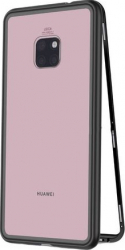 Husa metalica pentru Huawei Mate 20 PRO Total Protect GloMax spate din sticla securizata premium + folie de protectie ecran 