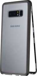 Husa metalica pentru Samsung Galaxy Note 8 Total Protect GloMax spate din sticla securizata premium + folie de protectie ecran 