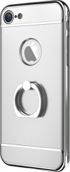 Husa pentru Apple iPhone 8 GloMax 3in1 Ring PerfectFit Silver 