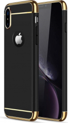 Husa pentru Apple iPhone X GloMax 3in1 PerfectFit Negru 