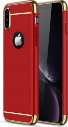 Husa pentru Apple iPhone X GloMax 3in1 PerfectFit Rosu 