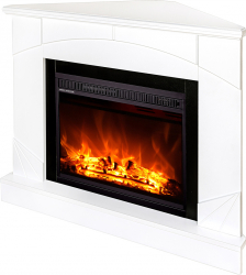 Semineu electric Madeira de colt si Lorance - Art Flame - 850 x 530 x 1060 mm - 1500W - Flacara Multicolora- Telecomanda 