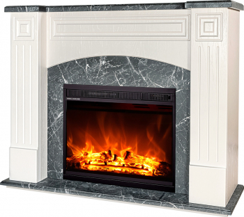 Semineu electric Magnolia si Lorance - Art Flame - 900 x 320 x 1150 mm - 1500W - Flacara Multicolora- Telecomanda 