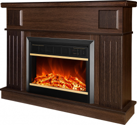 Semineu electric Olimpia wenge si Mars - 950 x 300 x 1200 mm - 1500W - Display manual - Telecomanda 