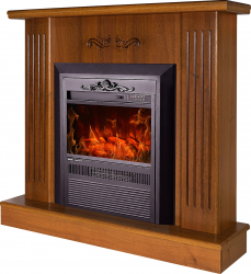 Semineu electric Smile maro si Cristina - 905 x 265 x 940 mm - 2000W - Display manual - Telecomanda 