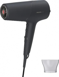 Uscator de par Philips BHD504/00 ThermoShield 2100W 6 viteze Gri carbune metalizat