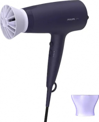 Uscator de par Philips BHD340/10 Thermo Protect 2100W ionizare 6 trepte 6 viteze Negru Lila 