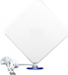 Antena 016 LTE 4G 25dBi conectori 2 x CRC9 cablu 3 metri Alb ATX-BBL3748 
