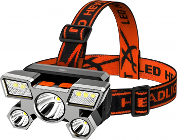 Lanterna Cap MRG MXY501 Reincarcabila 9 Led Negru 