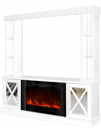 Semineu electric Sorento plus si Adeli - Art Flame - 1835 x 300 x 1820 mm - 1500W - Flacara Multicolara - Telecomanda 