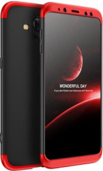 Husa Samsung Galaxy S7 Edge MyStyle 360 and deg 3in1 Negru-Rosu 