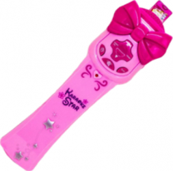Microfon de jucarie cu functii multiple Princess 3X AA 25x10x5 cm Roz JMB-BBL3801 