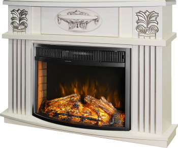 Semineu electric Roma mini vanilla si Ararat - Art Flame - 974 x 318 x 1200 mm - 1950W - Display manual - Telecomanda 