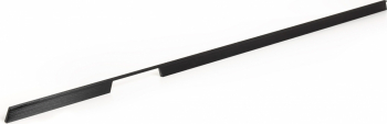 Maner pentru mobila Rail cu decupaj stanga finisaj negru periat L 1150 mm 