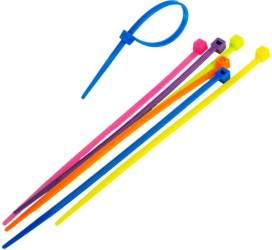 Set Accesoriu retelistica coliere colorate pentru prins cabluri 150 bucati 2.5 x 100 mm JMB-BBL3802 