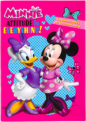 Carte A4 pentru copii cu autocolante si pentru colorat Minnie 30 pagini Multicolor JMB-BBL3823 