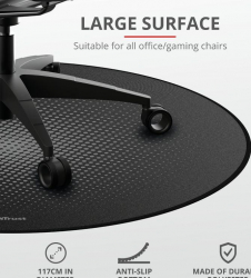 Covor scaun gaming Trust Mika Round Floor Mat Gri 