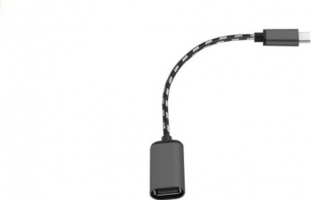Cablu OTG USB 3.0 la USB-C pentru transfer date stick 15 cm Gri metalic AXT-BBL3830 