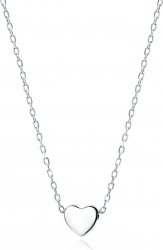 Colier choker cu inima din argint 925 placat cu rodiu 