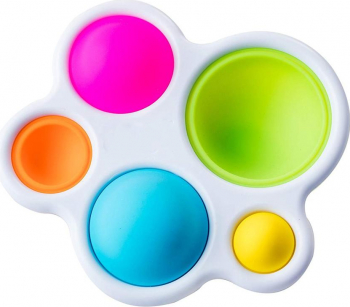 Jucarie antistres FunnyColorBubble 15x15 cm multicolor portabila elibereaza stresul distractiva Doty 