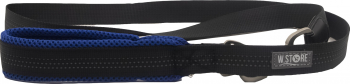 Lesa Milo pentru caini de talie medie/mare rezistenta confortabila 120 cm negru/albastru Doty 