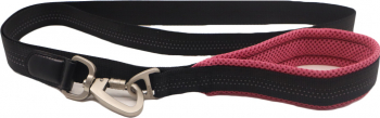 Lesa Milo pentru caini de talie medie/mare rezistenta confortabila 120 cm negru/roz Doty 