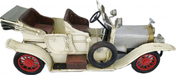 Masina vintage in miniatura decorativa realizata manual din metal design realist doty