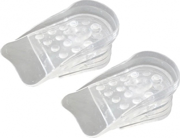 Set 2 bucati inaltatoare pentru incaltaminte din silicon 5 cm confortabile rezistente imbunatateste postura usor de purtat transparente Doty 