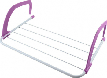 Uscator rufe pentru calorifer sau balcon EasyStand usor de utilizat 50x29 cm alb/mov Doty 