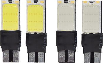 Set 2 x becuri auto LED T10 COB 6W Canbus 2 modele 48LED 