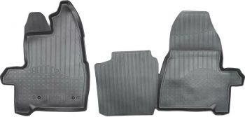 Set de 2 covorase cauciuc 3D stil tavita premium pentru Ford Transit Tourneo Custom din 2012 