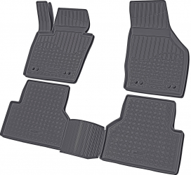 Set de 4 covorase cauciuc 3D stil tavita premium Audi Q3 tip 8U 2011-2018 