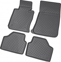 Set de 4 covorase cauciuc 3D stil tavita premium pentru BMW X1 E84 2009-2015 