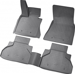 Set de 4 covorase cauciuc 3D stil tavita premium pentru BMW X6 F16 F86 2014-2019 