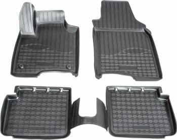 Set de 4 covorase cauciuc 3D stil tavita premium pentru Fiat Panda din 2012 