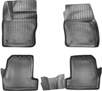 Set de 4 covorase cauciuc 3D stil tavita premium pentru Ford Focus 3 III 2014-2018 