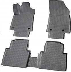 Set de 4 covorase cauciuc 3D stil tavita premium pentru Opel Crossland X Peugeot 2008 II Citroen C3 Aircross 