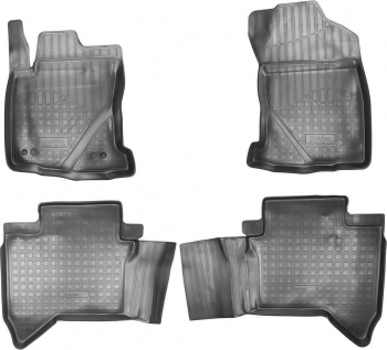 Set de 4 covorase cauciuc 3D stil tavita premium pentru Toyota Hilux din 2015 