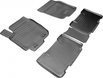 Set de 4 covorase cauciuc 3D stil tavita premium pentru Toyota RAV4 IV 2013-2018 
