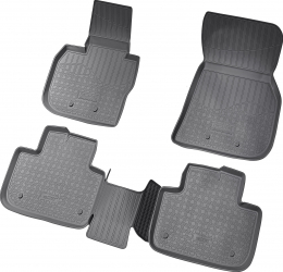 Set de 5 covorase cauciuc 3D stil tavita premium pentru BMW X3 G01 F97 din 2017 