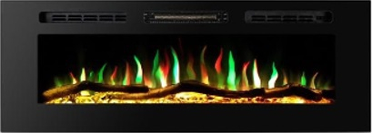 Semineu electric Amadeo 36 - Art Flame - 465 x 121 x 914 mm - 1950W - Flacara Multicolora - Termostat