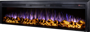 Semineu electric Tanzania XL - Art Flame - 439 x 180 x 1602 mm - 1950W - Telecomanda - Flacara Multicolora 