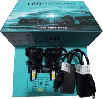 Set 2 becuri auto LED H7 100W - 12.000 LM 