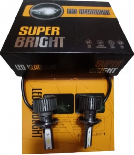 Set 2 becuri auto LED H7 80W - 10.000 LM 